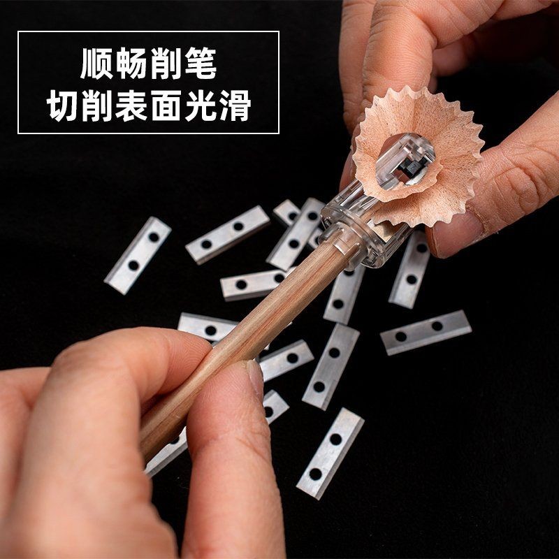 เครื่องเหลาดินสอไฟฟ้าสองรูเครื่องเหลาดินสออัตโนมัติเปลี่ยนใบมีด