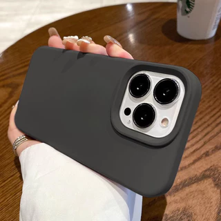 ใหม่ เคสโทรศัพท์ซิลิโคนเหลวสีแดงไวน์ลื่น สําหรับ iPhone 7 8 X XR XS Max 11 12 13 14 15 Pro Max 16