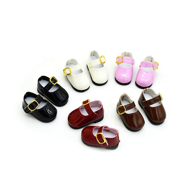 1/6 BJD Shoes For Fat Body Dolls Feet Length 4cm Dolls Mini Leather Shoes Princess Shoes Sneakers Ac