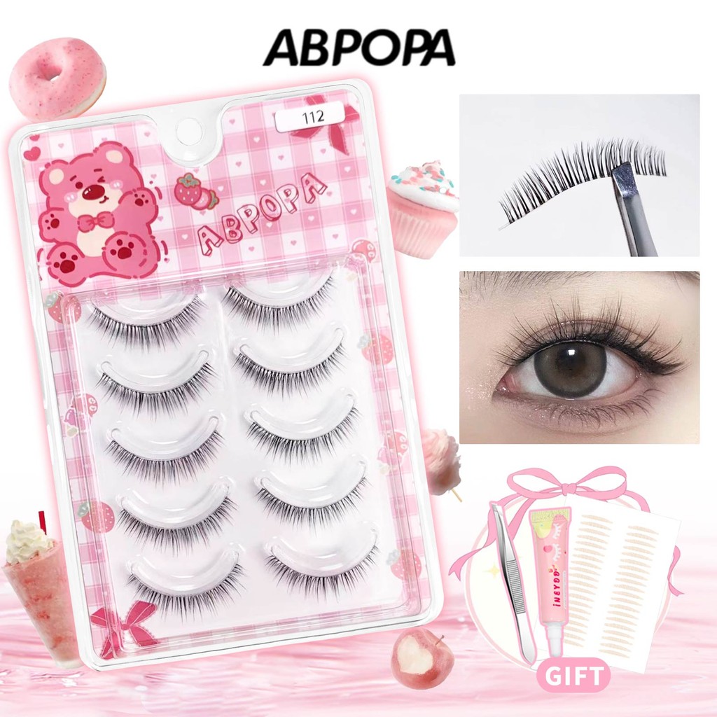 Abpopa C Curl Soft Light จําลองธรรมชาติเซ็กซี่ High-end Girlish 5 คู่
