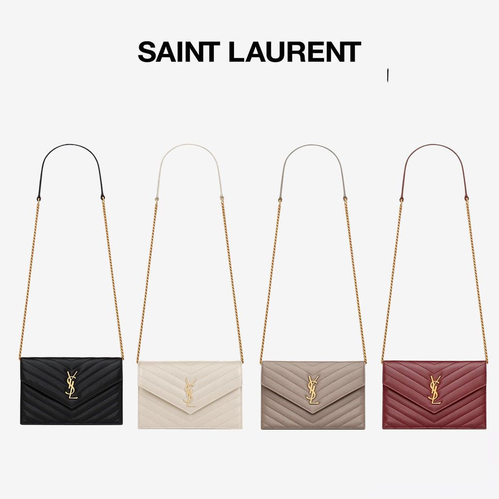 กระเป๋า YSL แท้ CASSANDRE crossbody bag โซ่ woc 7.5