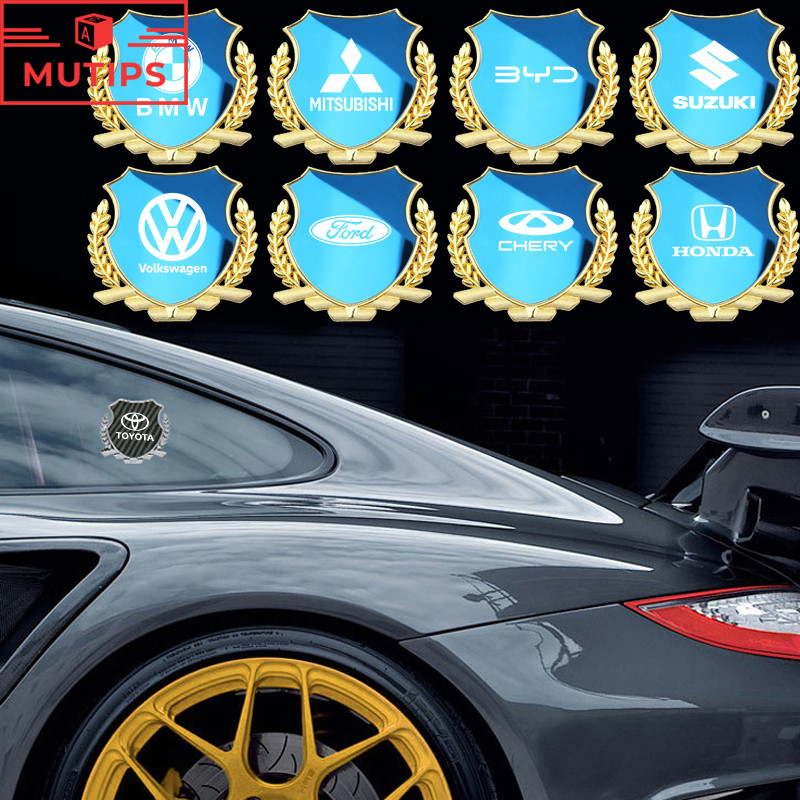 รถ 3D ป้ายโลหะสติกเกอร์สัญลักษณ์โลโก้ที่กําหนดเอง Auto Body ตกแต่งรูปลอก