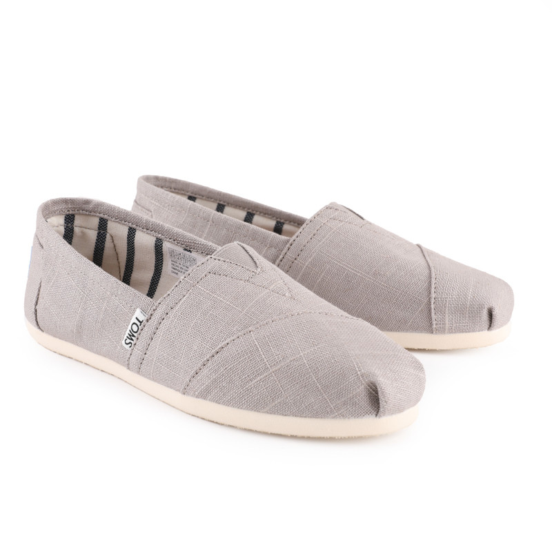 TOMS ต้นฉบับ ทอมส์ ขี้เกียจผ้าใบลําลองรองเท้าแบนผู้ชาย/ผู้หญิง