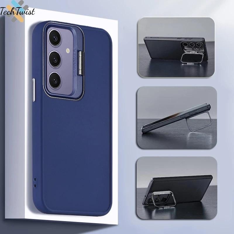 เคสโทรศัพท์มือถือ กันกระแทก กันรอยกล้อง พร้อมขาตั้ง for Samusng A02S A03S A05 A12 M12 F12 A13 A04s A14 A15 A22 A24