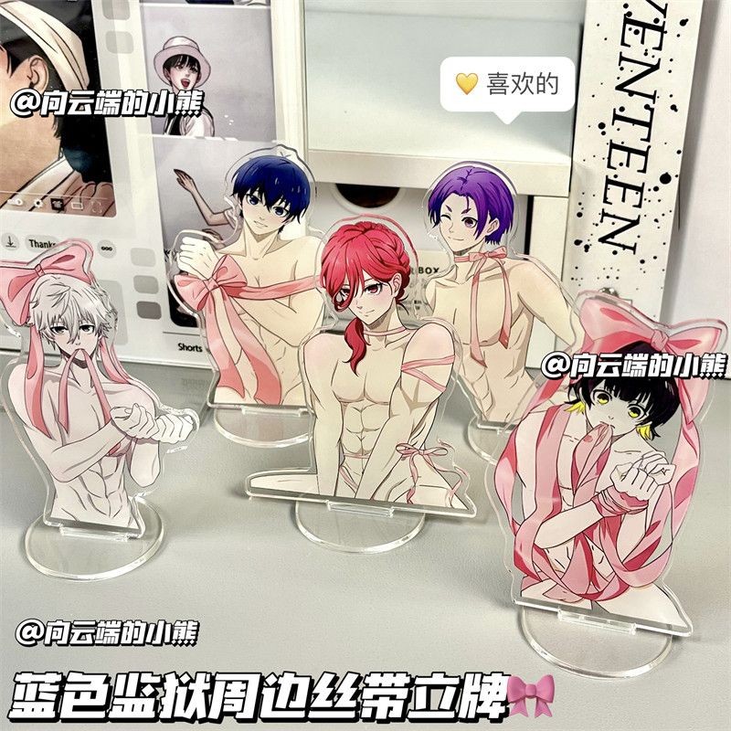 Mikage Reo ของเล่นตัวเลขอะคริลิคขาตั้งอะนิเมะ Action Figure เครื่องประดับ Nagi Seishiro รุ่นอุปกรณ์เสริมของขวัญของเล่น Chigiri Hyoma ของขวัญ