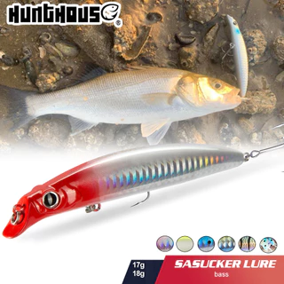 Hunthouse Minnow Fishing Lure 105 มม./18g 140 มม./17g Sasuck Lipless เหยื่อดินสอ Jerkbait Wobbler ลอยสําหรับ bass pike ประดิษฐ์