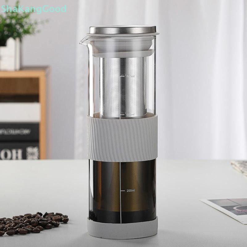 Skth แบบพกพา Airtight Cold Brew เครื่องชงกาแฟเย็นที่กรองชา - 800ml กาต้มน้ํากาแฟสกัดเย็น Brewing แก้ว Carafe เหยือก SKK
