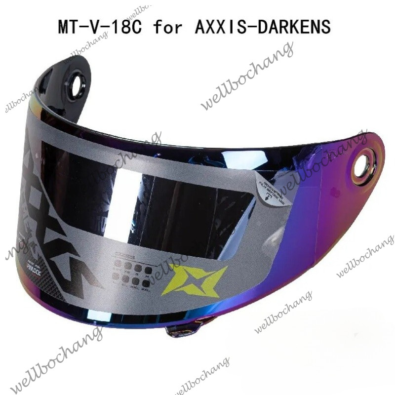 MT-V-18C เลนส์หมวกกันน็อคสําหรับ DARKENS AXXIS หมวกกันน็อคอุปกรณ์เสริมโล่