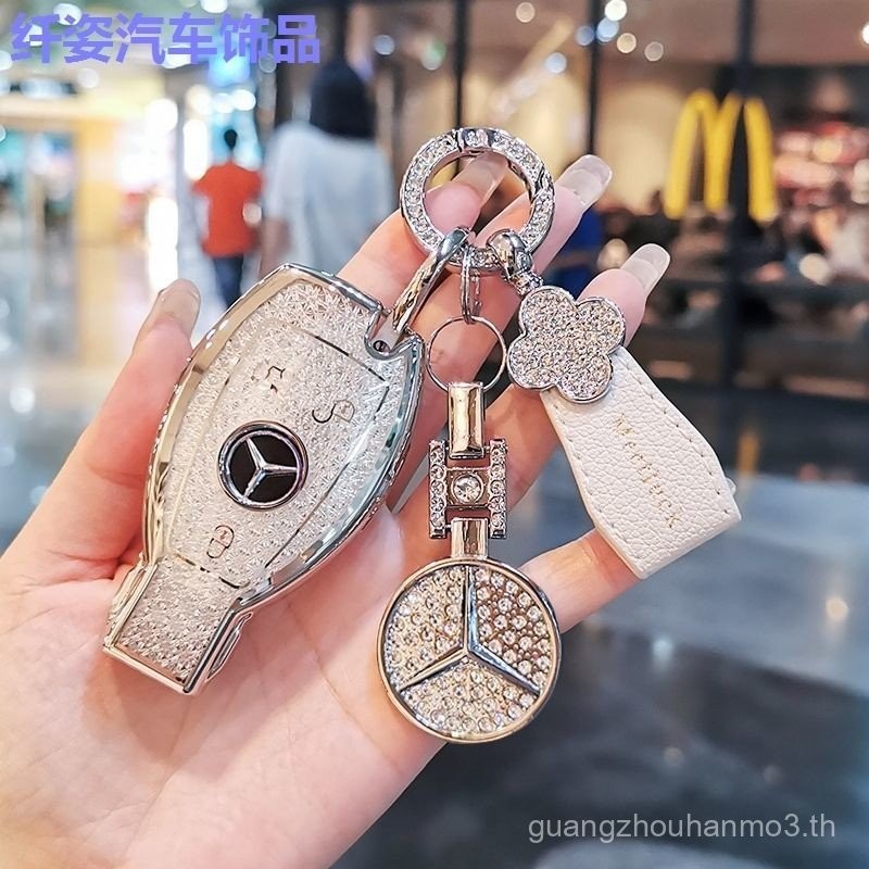 เคสกุญแจสำหรับ Mercedes-Benz C200L GLA200ผู้หญิง C-Class E-class E180L เปลือก GLC260หัวเข็มขัด CLA/GLK รถ Le fxhn