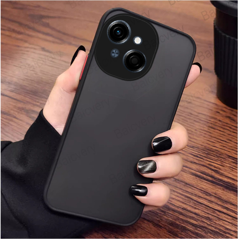 ปลอกสําหรับ Tecno Spark GO 2025 POP 9 Spark GO 1 Simple สีสัน Anti-Drop Matte TPU ฝาหลังเลนส์