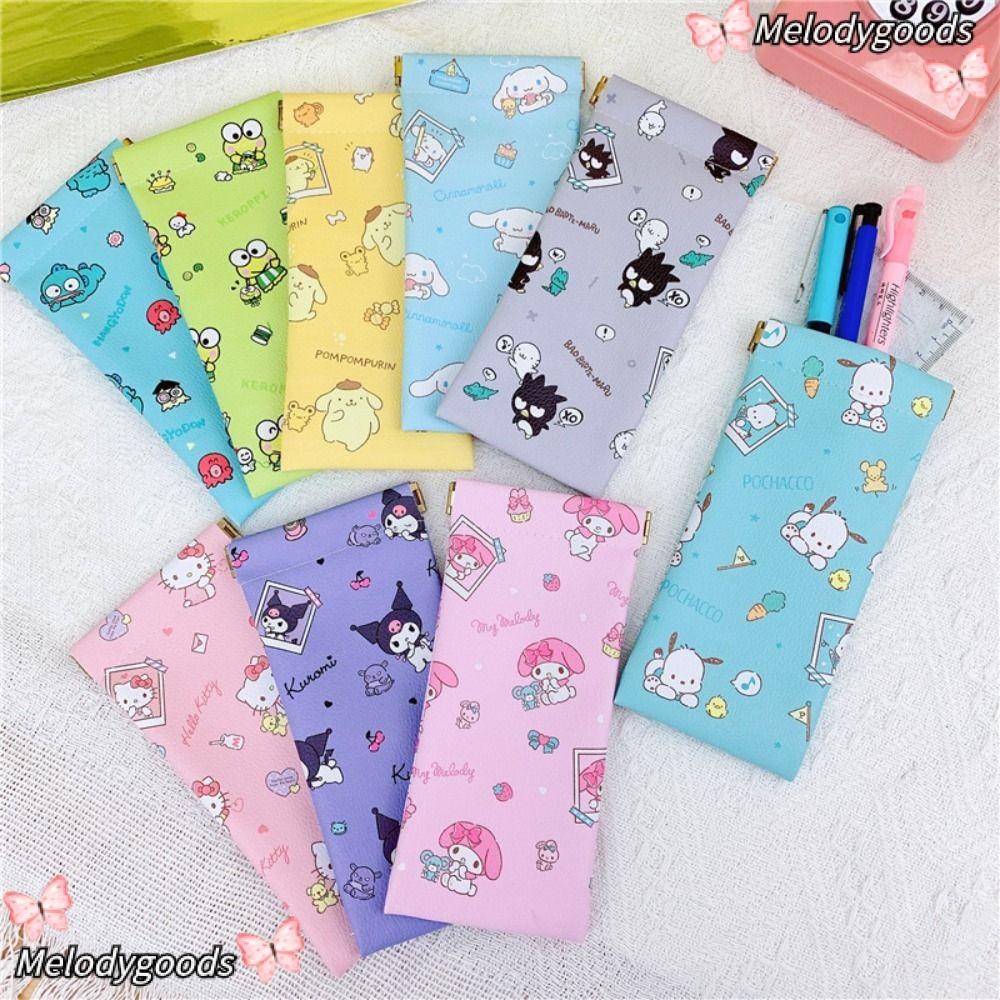 กระเป๋าแว่นตา MELODG,กล่องใส่แว่นกันแดด Kuromi การ์ตูนน่ารัก,กระเป๋าหนัง PU คุณภาพสูงปิดอัตโนมัติถุงเก็บป้องกันความดันสําหรับผู้ชาย