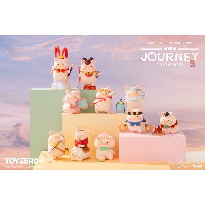 [คลังสินค้าพร้อม] Toyzero+lulu Pig Fun Journey to the West Series รูปตกแต่งของขวัญสาว