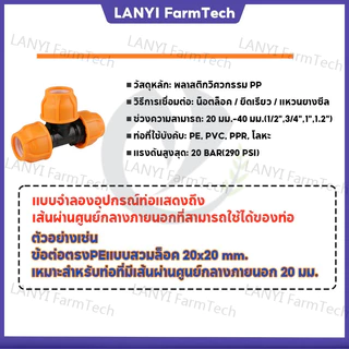 ข้อต่อสวมล็อค ข้อพีอีสวมอัด ตรง ข้อต่อท่อพีอี 20/25/32/40 ต่อตรง PE LDPE HDPE