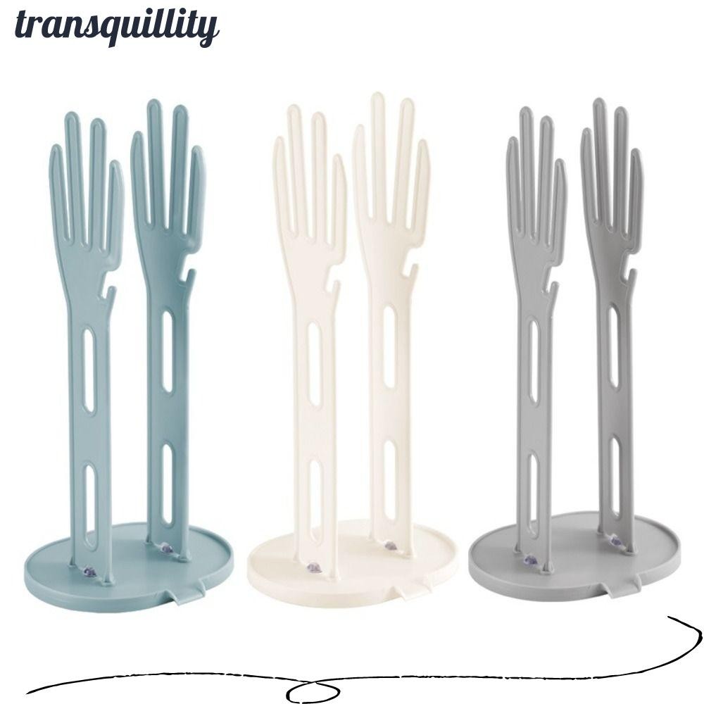Transquillity ถุงมือยาง ราวตากผ้า, ผ้าขนหนูผ้าเก็บชั้นวางระบายน้ําพลาสติก, ห้องครัวที่ถอดออกได้ห้องน้ําออแกไนเซอร์ถุงมือที่วางขาตั้ง