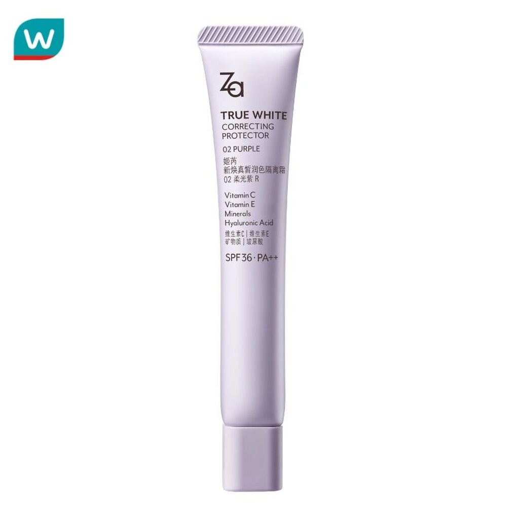 Za ซีเอ ทรูไวท์ คอลเลกติ้ง โปรเทคเตอร์ ไพรเมอร์ SPF36 PA++ 35ก. 02 เพอเพิล