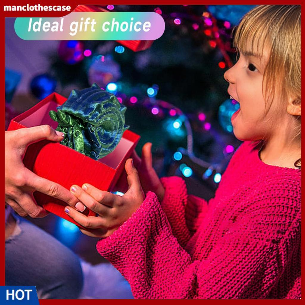 Manclothescase Hermit Crab Figure Poseable Hermited Crab Action Figure 3d พิมพ์ Multi-jointed Movabl