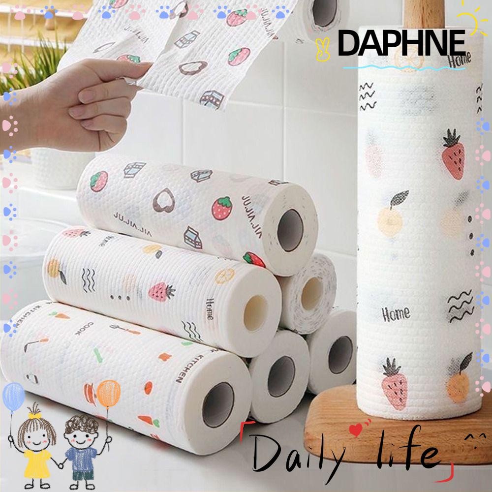 ดาฟเน่ 30/50/100/200ชิ้นกระดาษครัว,หนาไม่ทอผ้าขนหนูดูดซับน้ํามันกําจัดเนื้อเยื่อ,ทําความสะอาดผ้าเช็ดทําความสะอาดน้ําดูดซับน้ํามันจานกระดาษทิ้ง เศษผ้า