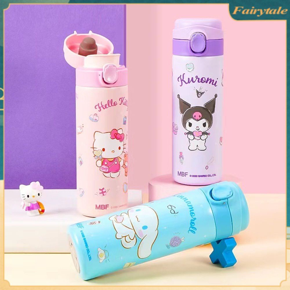 ❀ ขวดน้ำ Sanrio ขวดน้ำสแตนเลส ขวดน้ำ Sanrio ฉนวนกันความร้อน แก้วน้ำ Sanrio ขวดน้ำแบบหลอด ขวดน้ำเด็ก 