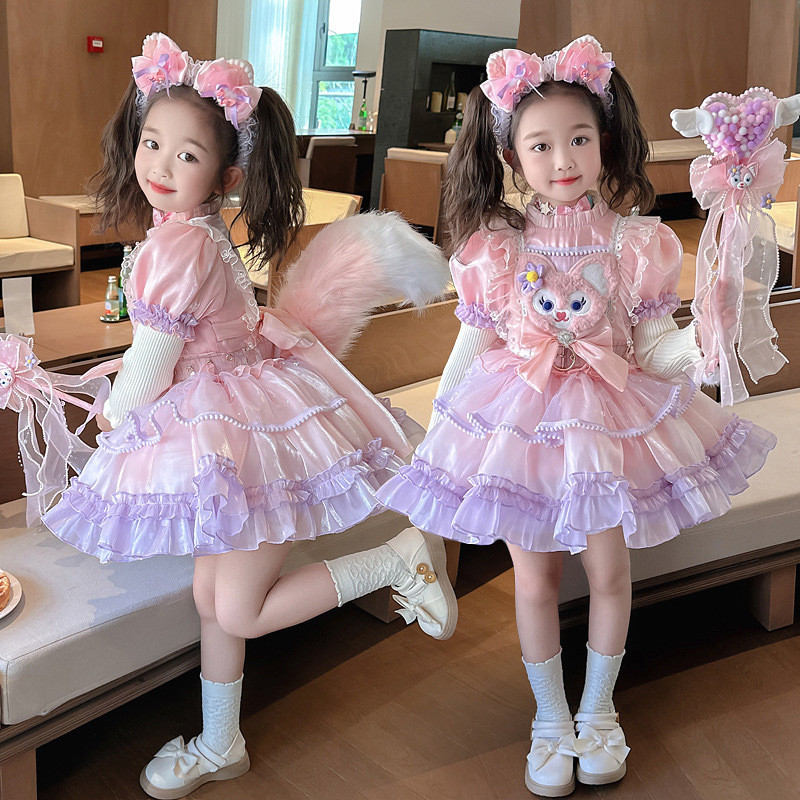 สาวฤดูใบไม้ร่วงฤดูหนาวสไตล์ใหม่ Lolita ชุดเจ้าหญิงเด็กชุดฮาโลวีน cos Lingna Belle ชุด