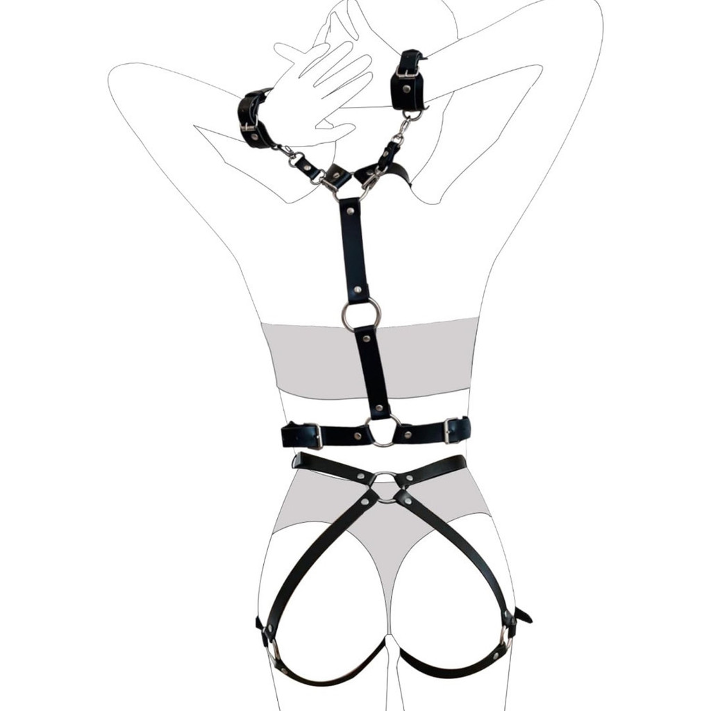 ปรับสายรัดกว้างขึ้นผู้หญิงยุโรปอเมริกันถนนจับคู่ชุด JK เสื้อสลิง Girdle