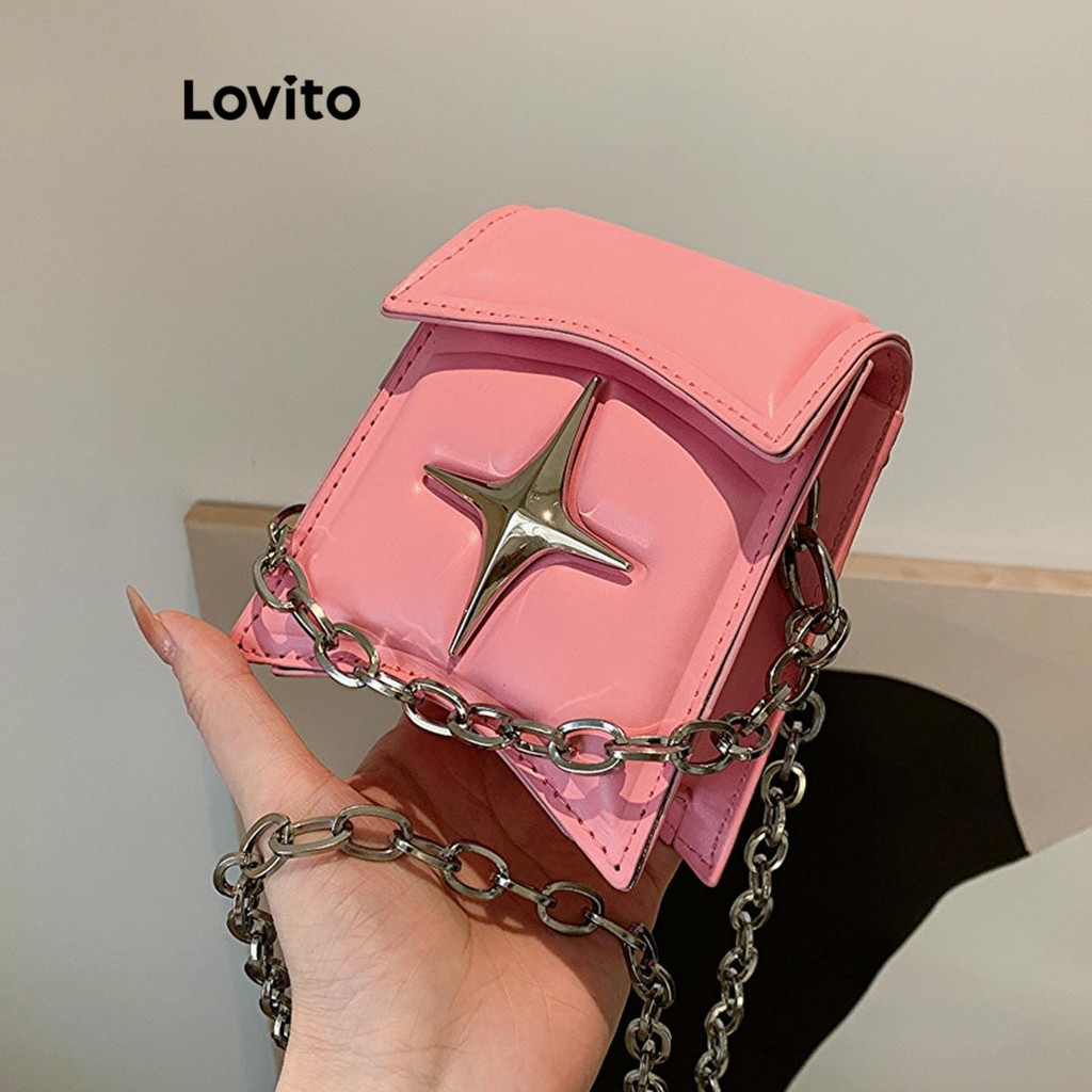Lovito กระเป๋าธรรมดาหรูหราสำหรับผู้หญิง LFA49367