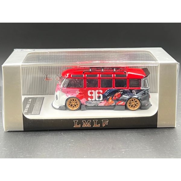 LF 1/64 Limited to 699pcs. VW T1 van Kombi wide body modified version Akiba livery #96 diecast model