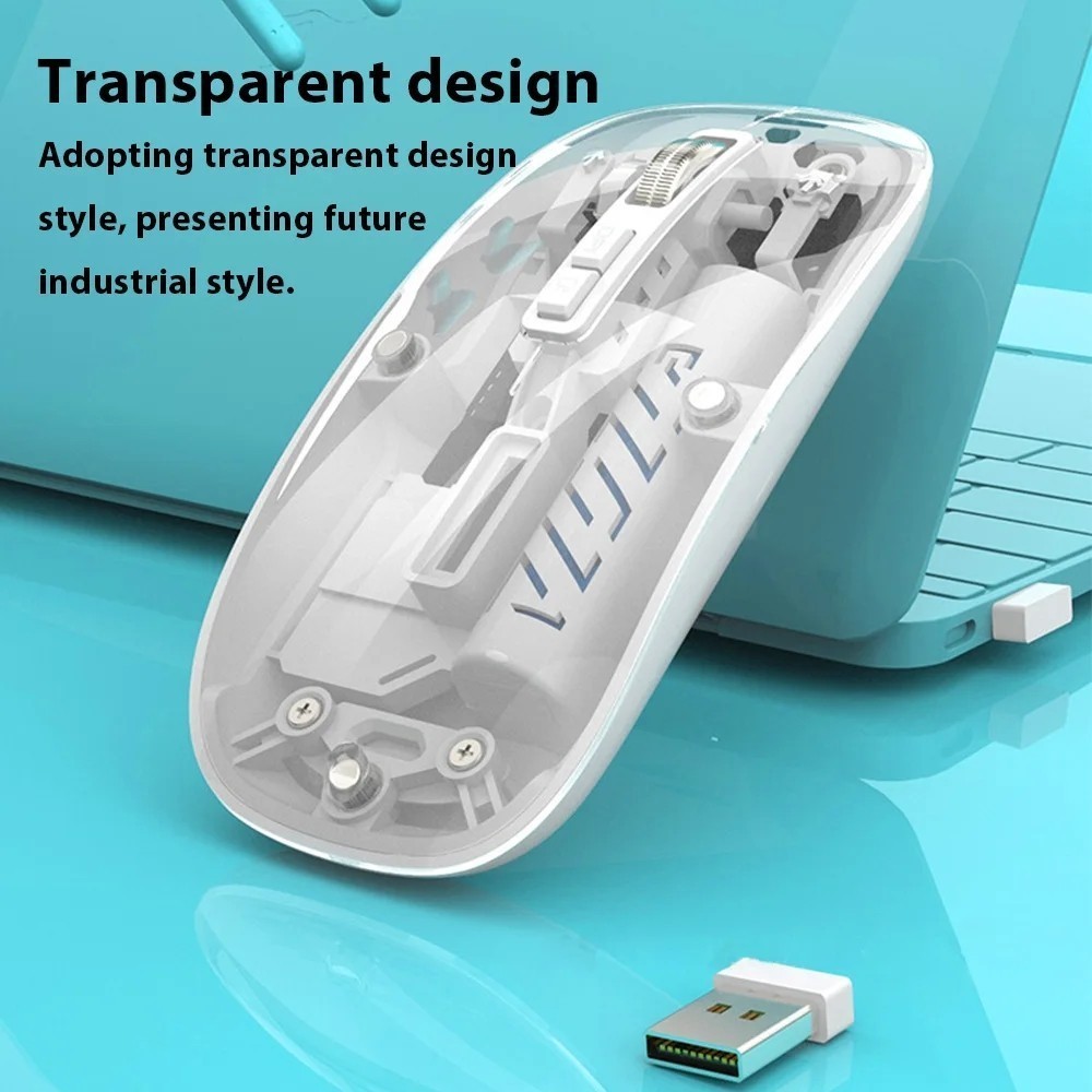 เมาส์ไร้เสียงคลิก เมาส์ไร้เสียง เมาส์ไอแพด wirelessชาร์จแบตได้ เมาส์เกมมิ่ง สําหรับiPadแล็ปท็อป แท็บเล็ต โทรศัพท์Android