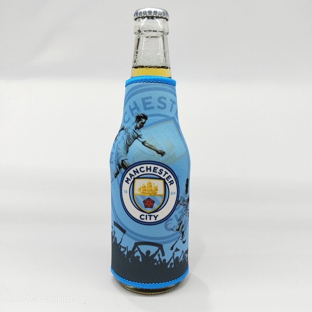 beer, Condom, cooler, holder, koozie Manchester City  FC ปลอกหุ้มขวดเบียร์เก็บความเย็น