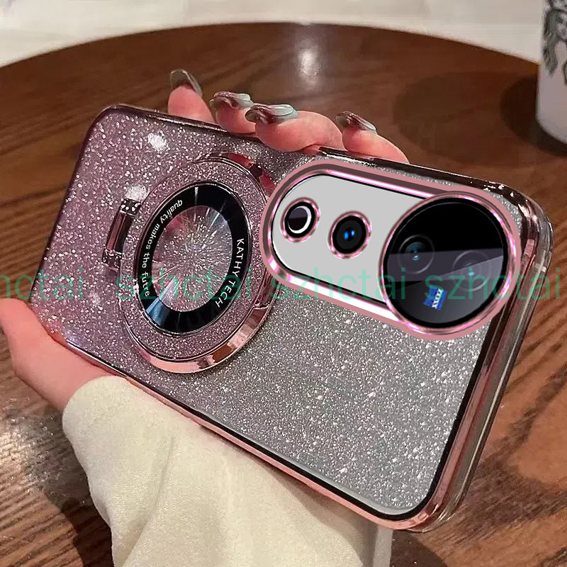 เคสโทรศัพท์ Vivo V40 5G V40Pro 5G V30 Pro V30E 5G V29 5G V29E V27 V27E หรูหรา ชุบ แวววาว เคสโทรศัพท์