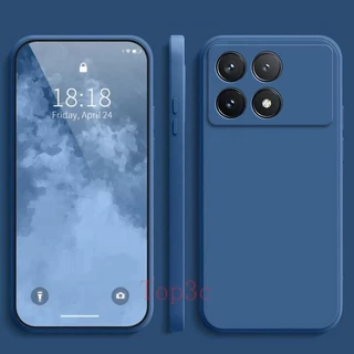เคส Poco X6 Pro 5G , สีทึบ Poco X6 Pro 5G เคสป้องกันซิลิโคนป้องกันการตกสีธรรมดาเรียบง่าย YT