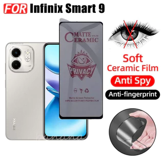 Infinix Smart 9 กระจกนิรภัยความเป็นส่วนตัวสมาร์ท 8 Plus Smart 8 Pro 8HD ป้องกันหน้าจอ + กระจกเลนส์กล้อง + ฟิล์มด้านหลัง