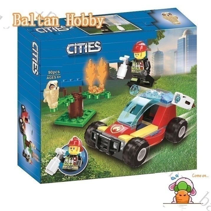 Baltan toy BH82 เข้ากันได้กับ/City/Forest-Fire/60247/11521/บล็อกตัวต่อ/เด็ก/ของเล่น/EC2