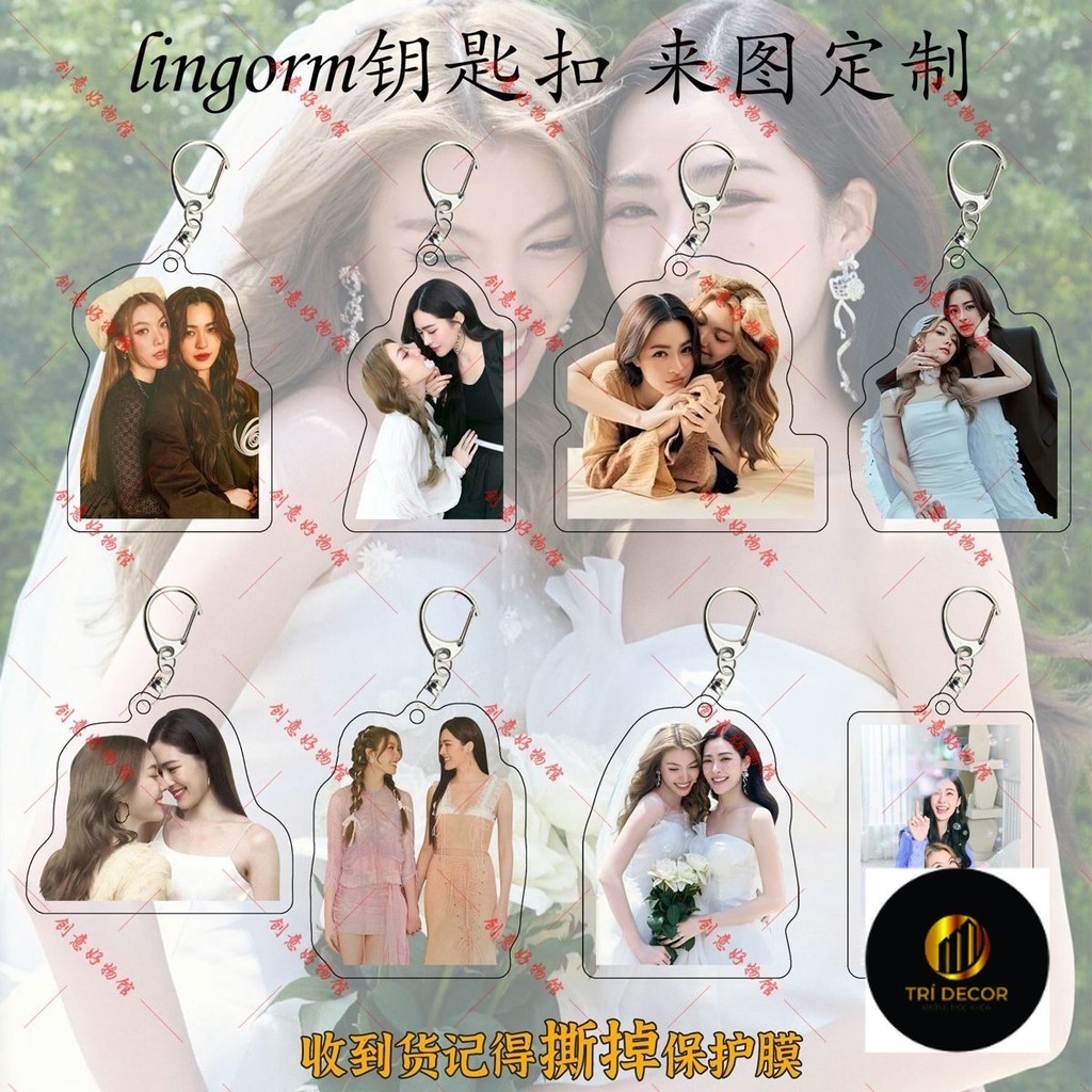 The Secret Of Us lingom Thai TV series อะคริลิคสองด้านพวงกุญแจกระเป๋านักเรียนจี้ creative support