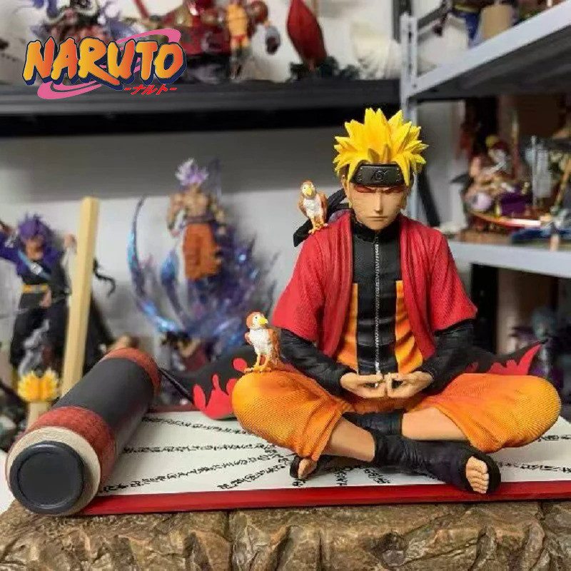 Naruto Shippuden Figure Anime Immortal Mode Uzumaki Naruto Figure Meditate Gk Statue Collection Figu