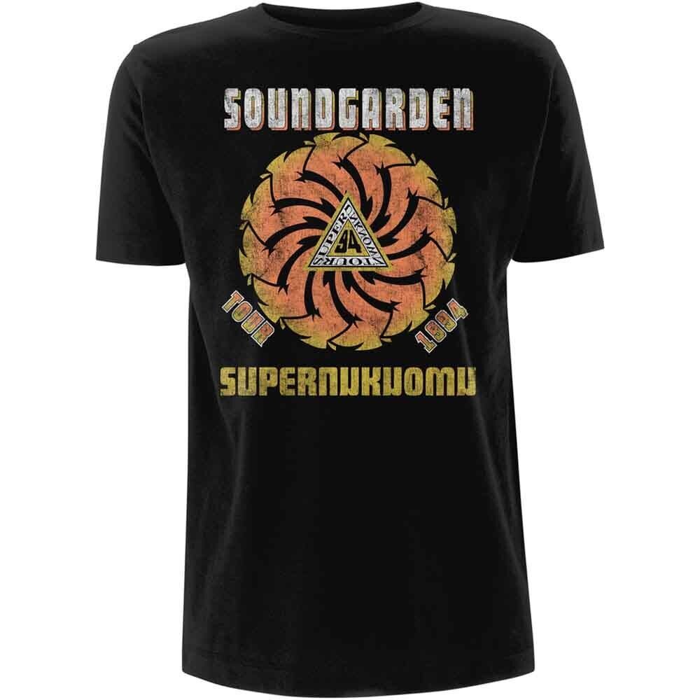 ได้รับอนุญาต Soundgarden Superunknown Tour 94 เสื้อยืดสีดําบุรุษ