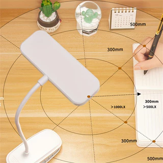 LUMi โคมไฟ LED แบบคลิป หมุนได้ 360 องศา สำหรับหอพัก ห้องนอน และการอ่านบนโต๊ะ
