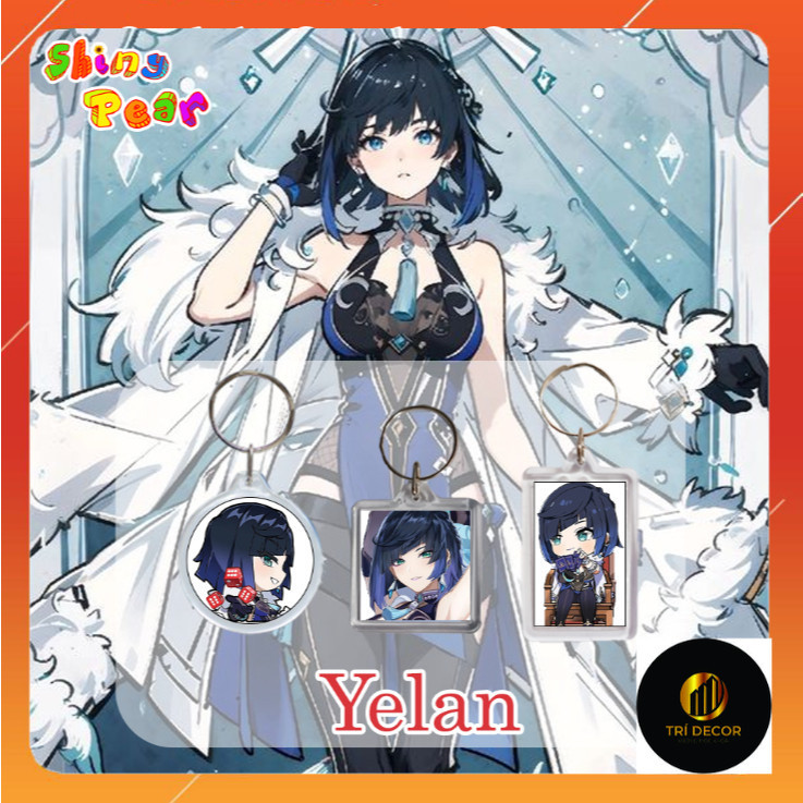 [Genshin Impact] - พวงกุญแจ | พวงกุญแจเกม Yelan Genshin Impact เป็นของขวัญหรือตกแต่ง| ร้านรับพิมพ์ขอ
