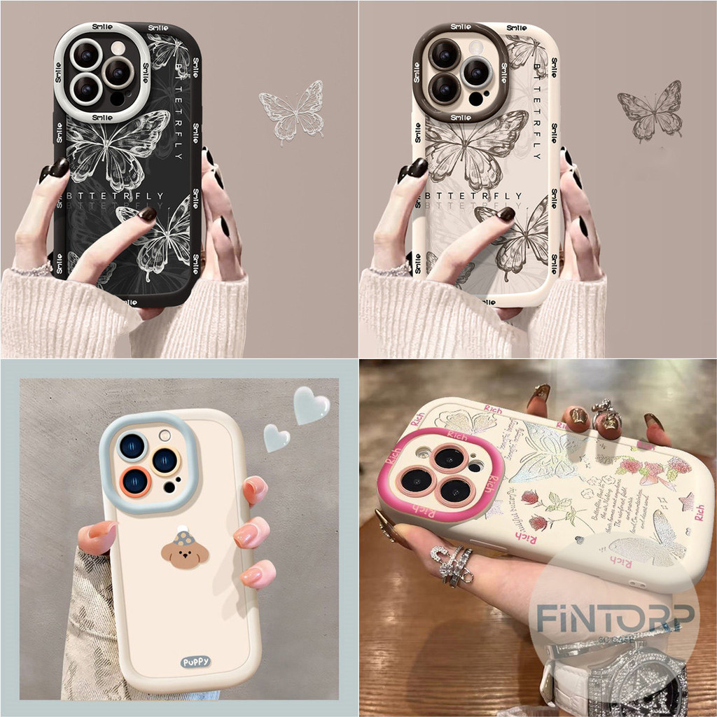 เคส For IPhone 6 6s 7 8 Plus 15 16 Pro Max 11 12 13 14 XR X XS MAX SE 2020 เคสโทรศัพท์กันกระแทกนุ่ม การป้องกันเลนส์กล้อง
