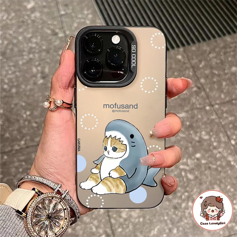 เข้ากันได้สำหรับ เคสไอโฟน เคสไอโฟน แมวฉลาม Shark เคส IPhone 16 11 15 14 13 Pro Max XR 13 12 Pro 7 8Plus SE X Xs Max
