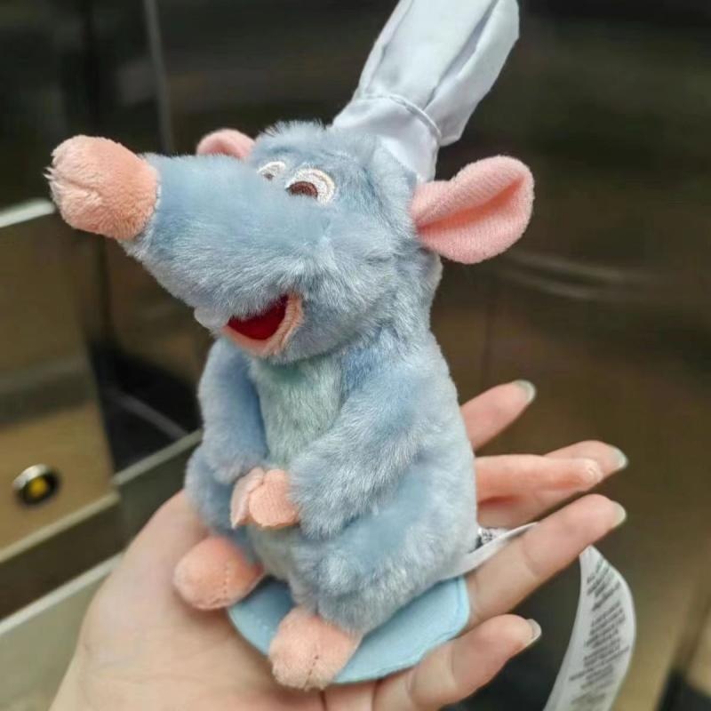 อะนิเมะ 15 ซม.Ratatouille Chef Remy Magnetic Plush ของเล่น Room Decora ตุ๊กตาเด็กไหล่ Plush ตุ๊กตาของเล่นคริสต์มาสของขวัญ