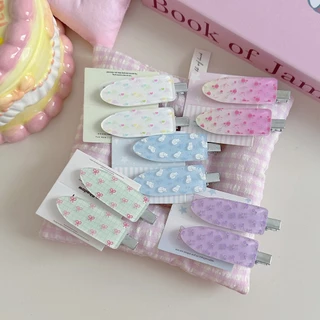 พร้อมส่ง🇹🇭 B071 ราคา/ชิ้น กิ๊บติดผมเตารีด ผมหน้าม้า อะคริลิคลายดอกไม้ เครื่องประดับผม ที่ติดผม