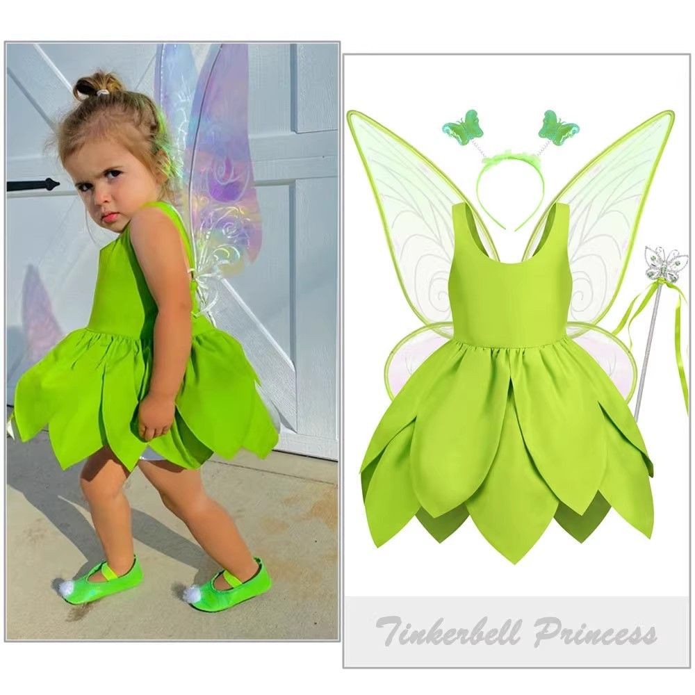 Tinkerbell Princess Elf ชุดฮาโลวีน Elf เด็ก Wonderful