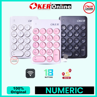 ⭕️ OKER Online K2610 Keyboard WIRELESS NUMERIC Mini KEYPAD ค…