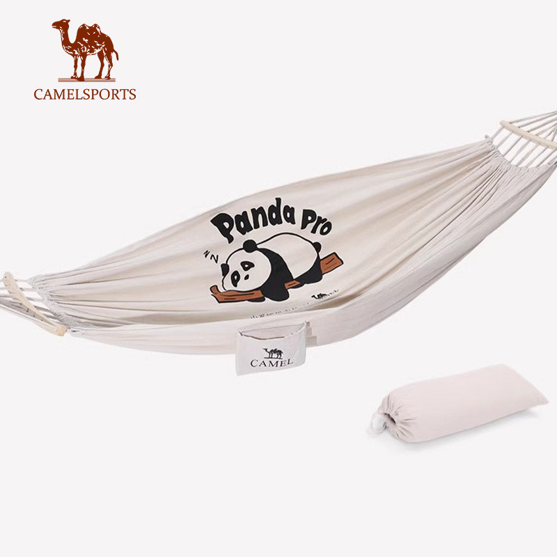 Camelcrown Panda เปลญวนผ้าใบกลางแจ้งเปลญวนหนาและกว้างขึ้น