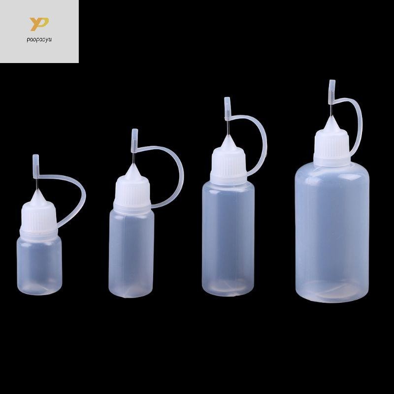 Ppy Precision เข็มเคล็ดลับขวดกาว Applicator ที่ว่างเปล่า Applicator กาว Oiler บีบขวดสําหรับกระดาษ Quilling DIY Craft
