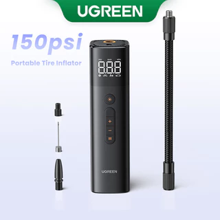 UGREEN ยูกรีน ปั๊มลมรถยนต์เครื่องอัดอากาศแบบพกพาสําหรับรถจักรยานยนต์รถยนต์จักรยานเครื่องเติมลมยางไฟฟ้าพร้อมจอแสดงผล จอแอลซีดี ดิจิตอล