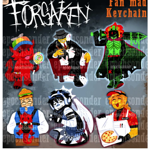PREORDER พวงกุญแจ Forsaken | C00lkidd, Mafioso, 1x1x1, 007n7, สองเวลา, Elliot