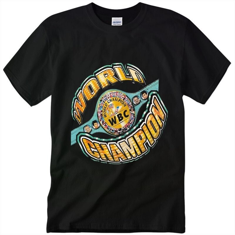 【HOT】เสื้อทีเชิ้ต WBC World Champion T-shirt ใส่ได้ทั้งชายและหญิง,เสื้อมวยสำหรับปี ขนาด S-5XL