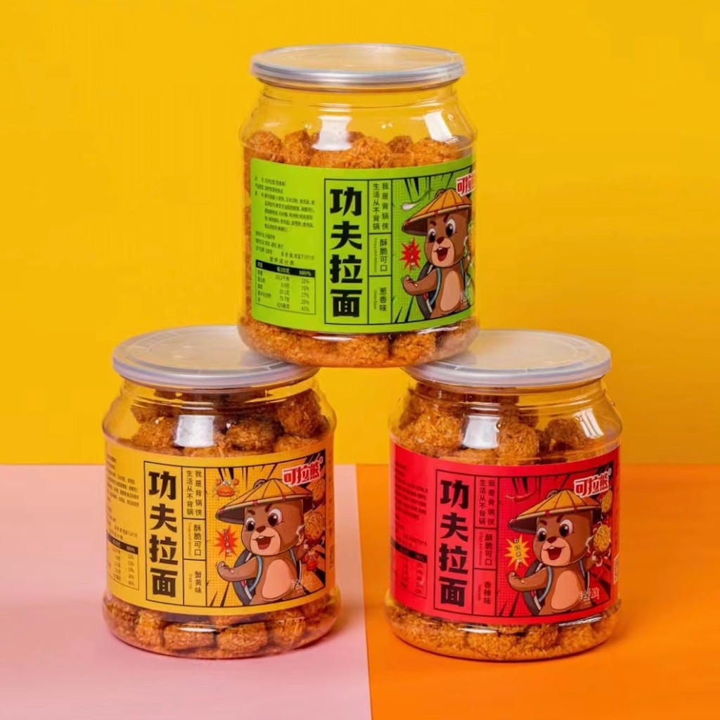 สินค้าใหม่พร้อมสต็อก Rilakkuma Kung Fu Ramen Casual Maruko Crab Roe Flavour Scallion Flavour Noodles