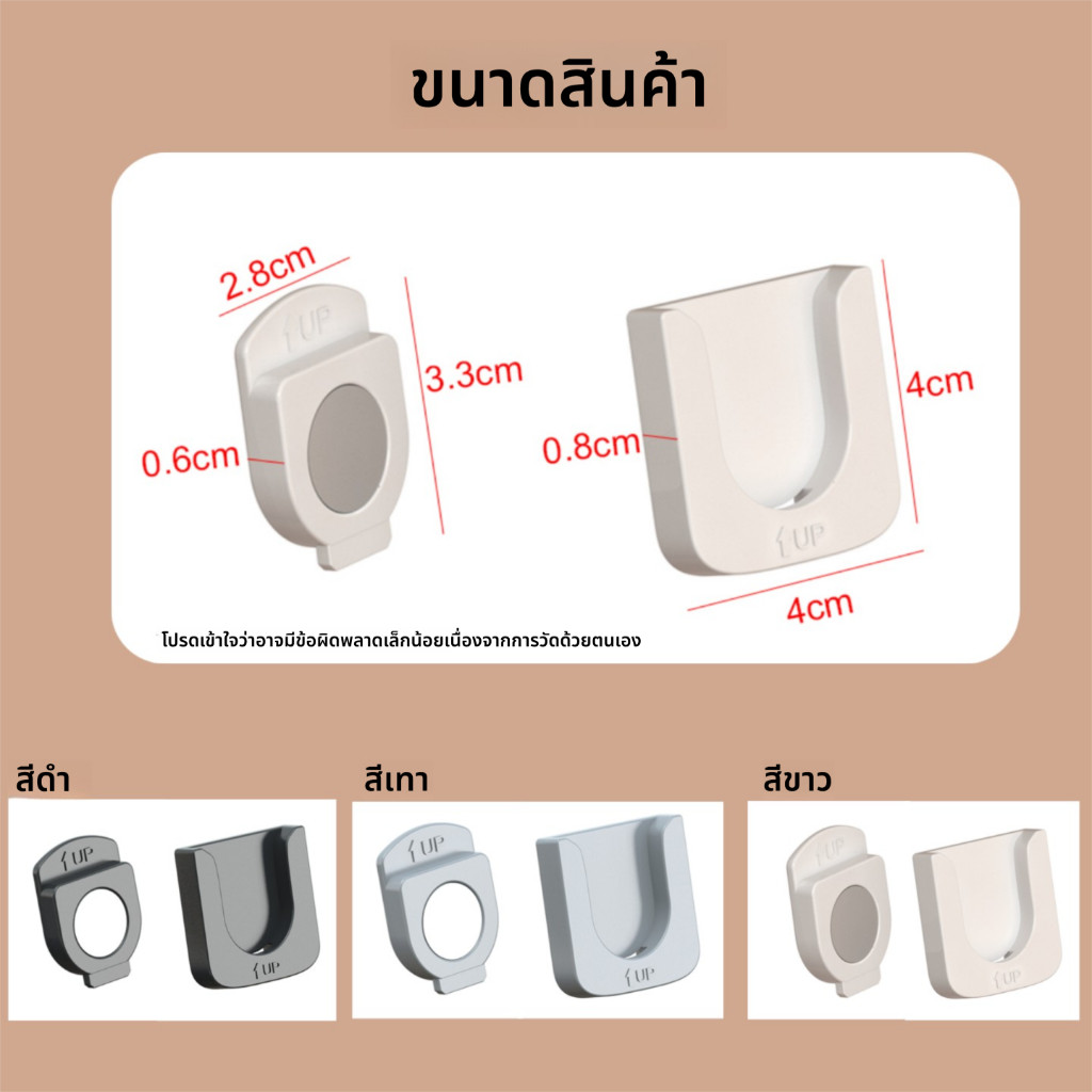 แผ่นแม่เหล็กดูดเก็บรีโมท แขวนผนังไร้รอย ไม่เจาะรู ใช้งานง่ายสำหรับทีวีแอร์​ - รูปที่ 2